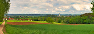 Panoramablick - von den Oberrohrer Anhöhen ins Mindeltal.