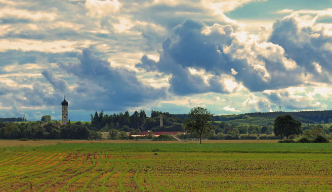 Gewitterwolken verlassen das Mindeltal